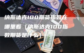 纳斯达克100期货指数在哪里看（纳斯达克100指数期货是什么）