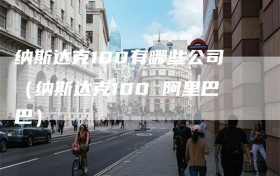 纳斯达克100有哪些公司（纳斯达克100 阿里巴巴）