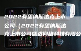 2022有望纳斯达克上市公司（2022有望纳斯达克上市公司盛达网络科技有限公司）