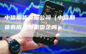 中信期货有限公司（中信期货有限公司是国企吗）