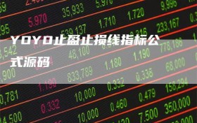 YOYO止盈止损线指标公式源码