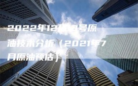 2022年12月13号原油技术分析（2021年7月原油预估）