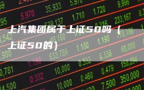 上汽集团属于上证50吗（上证50的）