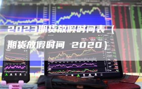 2023期货放假时间表（期货放假时间 2020）