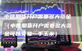 中信期货开户需要多大资金（中信期货开户需要多大资金可以交易一手玉米）