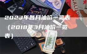 2023年各月油价一览表（2018年3月油价一览表）