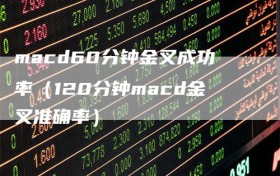 macd60分钟金叉成功率（120分钟macd金叉准确率）