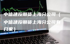 中信建投期货上海分公司（中信建投期货上海分公司有几家）