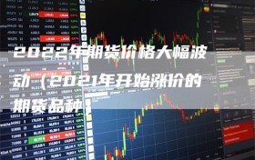 2022年期货价格大幅波动（2021年开始涨价的期货品种）