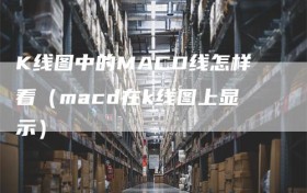 K线图中的MACD线怎样看（macd在k线图上显示）