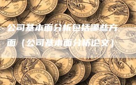 公司基本面分析包括哪些方面（公司基本面分析论文）