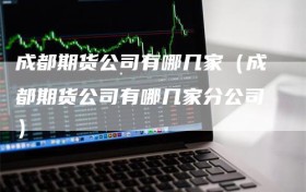 成都期货公司有哪几家（成都期货公司有哪几家分公司）