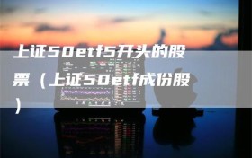 上证50etf5开头的股票（上证50etf成份股）