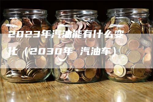 2023年汽油能有什么变化（2030年 汽油车）