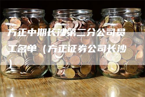 方正中期长沙第二分公司员工名单（方正证券公司长沙）